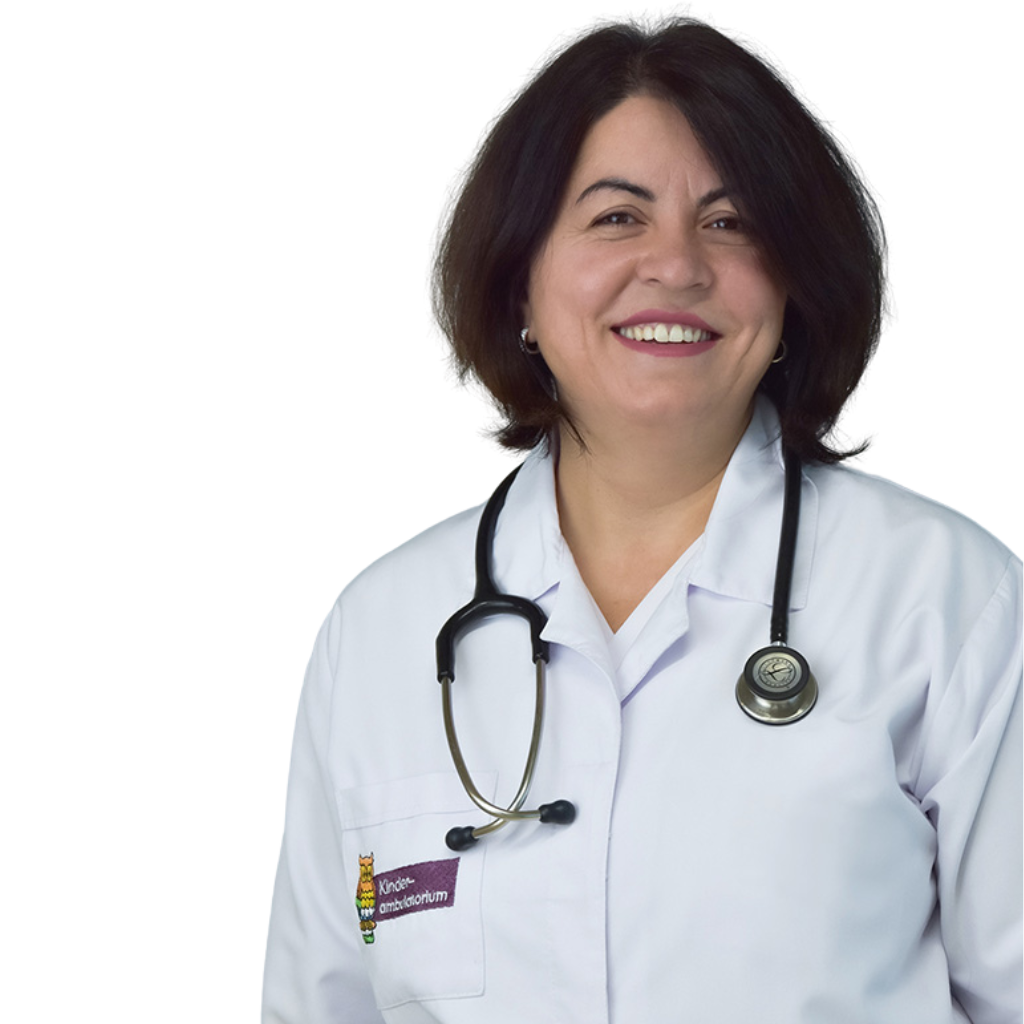 a woman in a white coat with a stethoscope around her neck